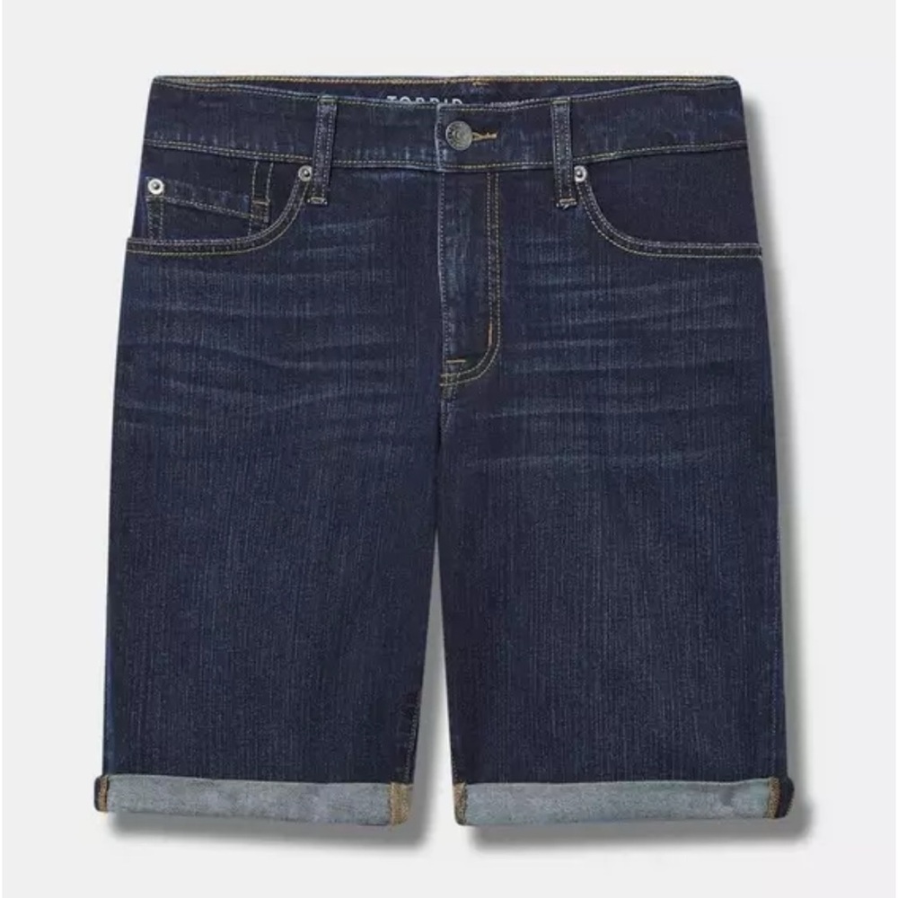 Torrid Perfect 10” Boyfriend Bermuda Vintage Stretch Mid-Rise Short